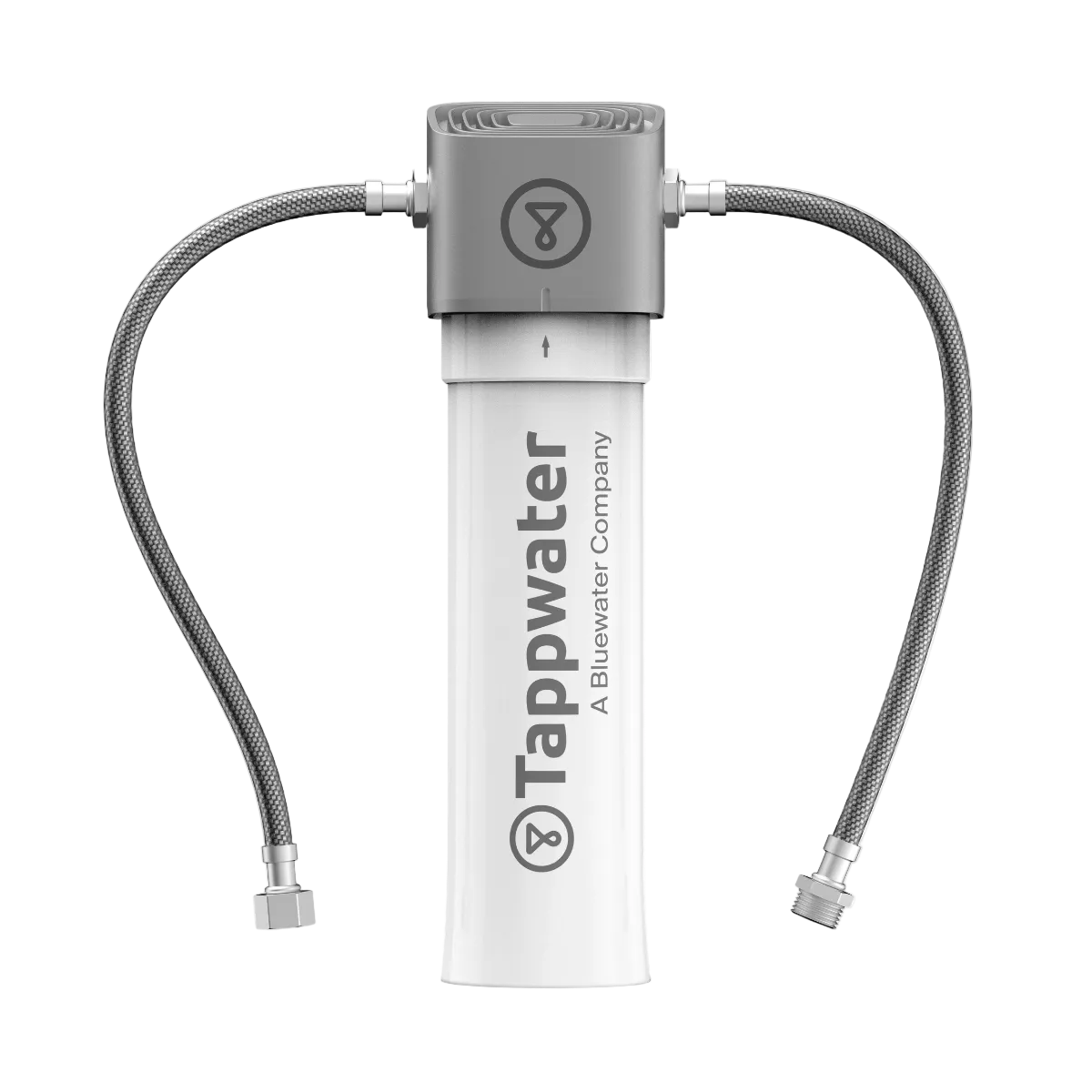 PureFilter Mineral+ onder-aanrecht inline waterfilter met twee aansluitslangen