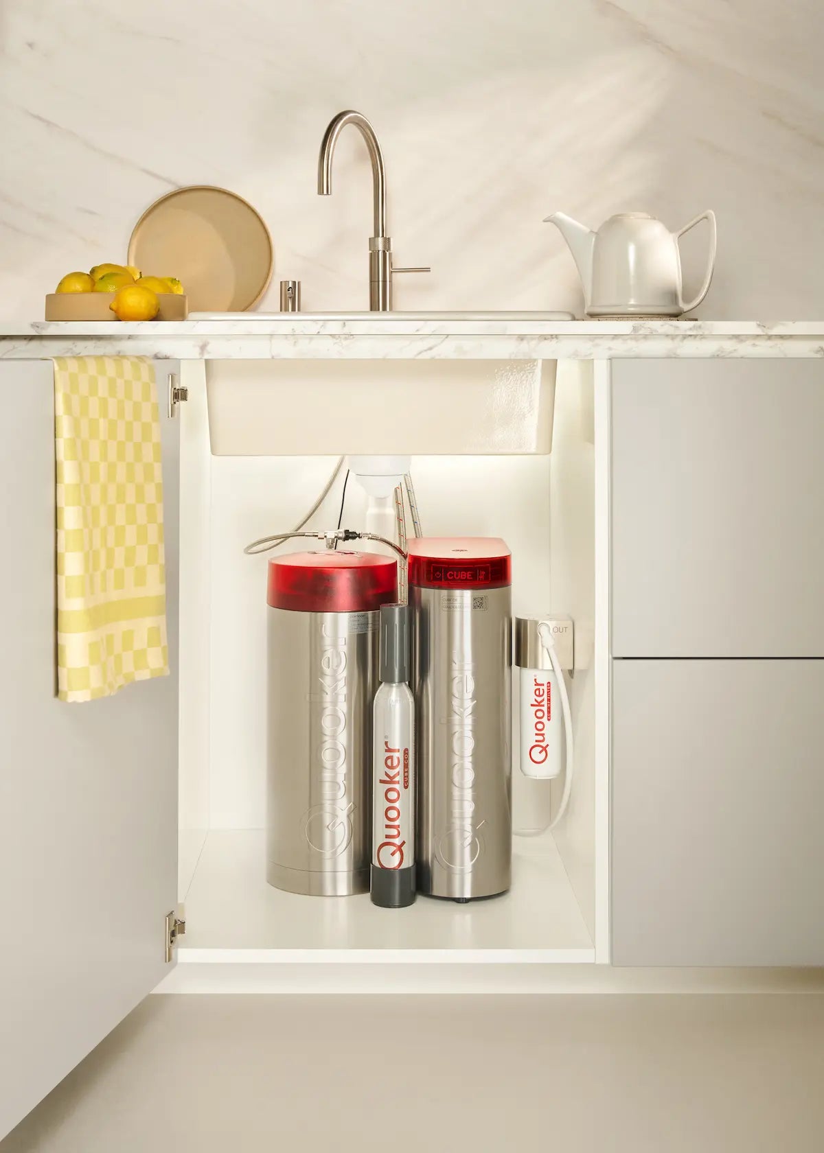Quooker waterfilter met CUBE AC+HF filter: vangt bacteriën en deeltjes, geen PFAS