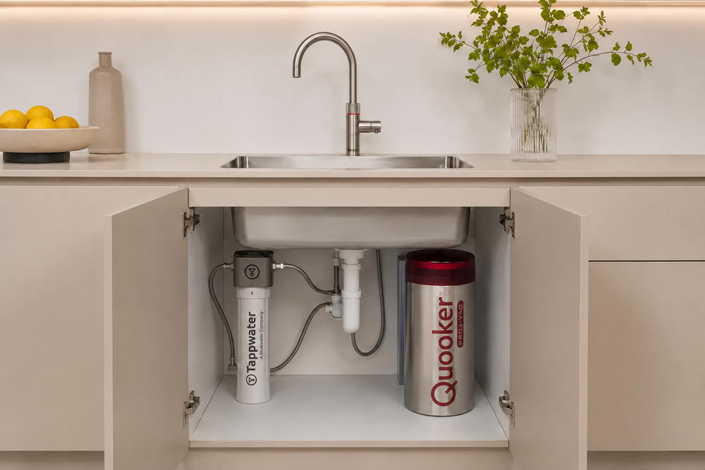 Waterfilter voor Quooker in moderne keuken