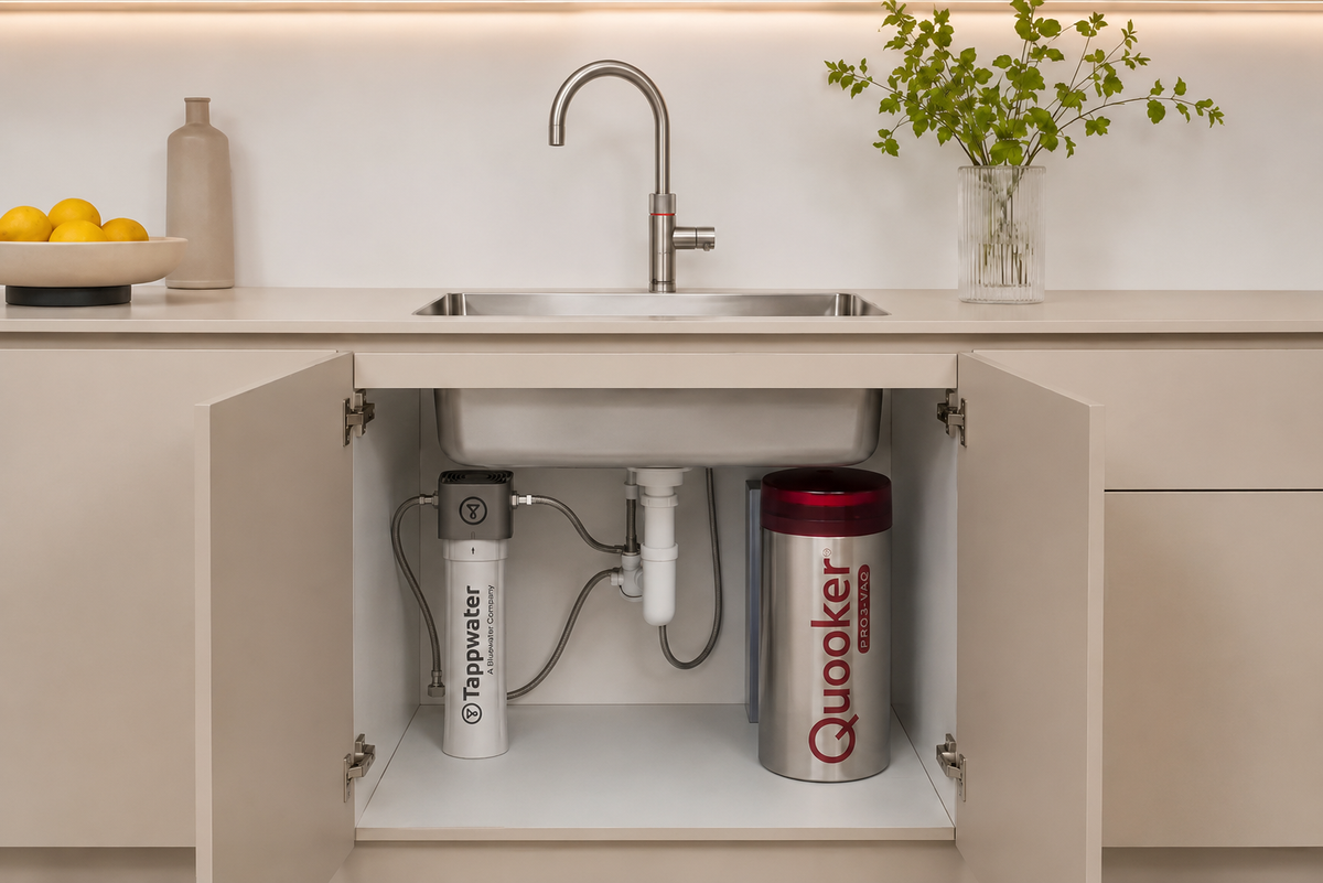 Waterfilter voor Quooker in moderne keuken